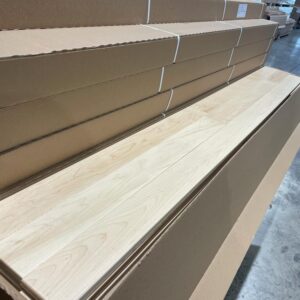 Hardwood – Hard Maple – Natural – 3 1/4 x 3/4″ – Select – Brushed Mat – Marteau