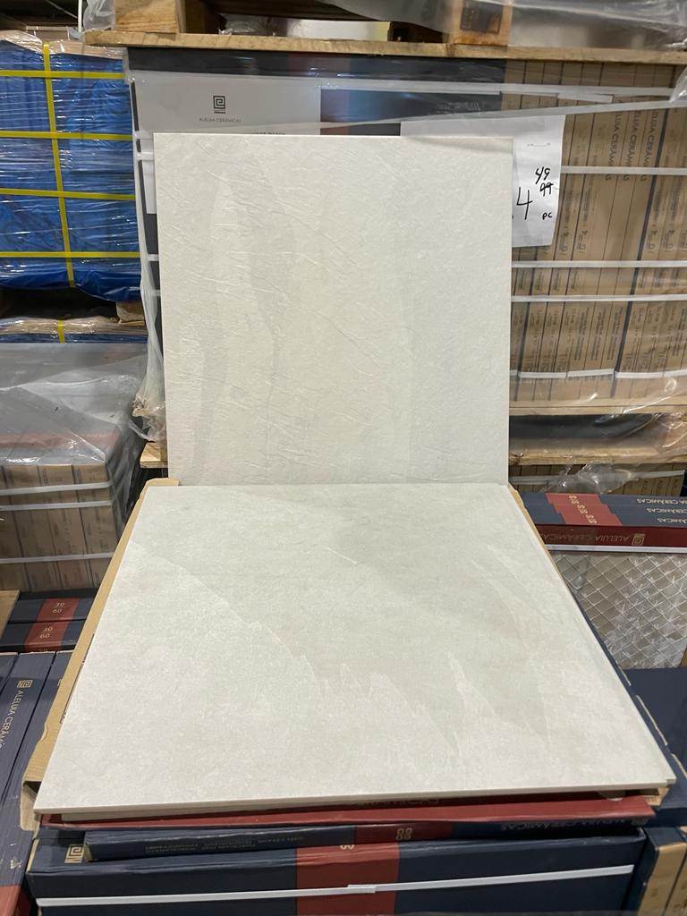 Porcelain - 24 x 24 - Mustang White - Natural Rock Feel - Matt Rectified