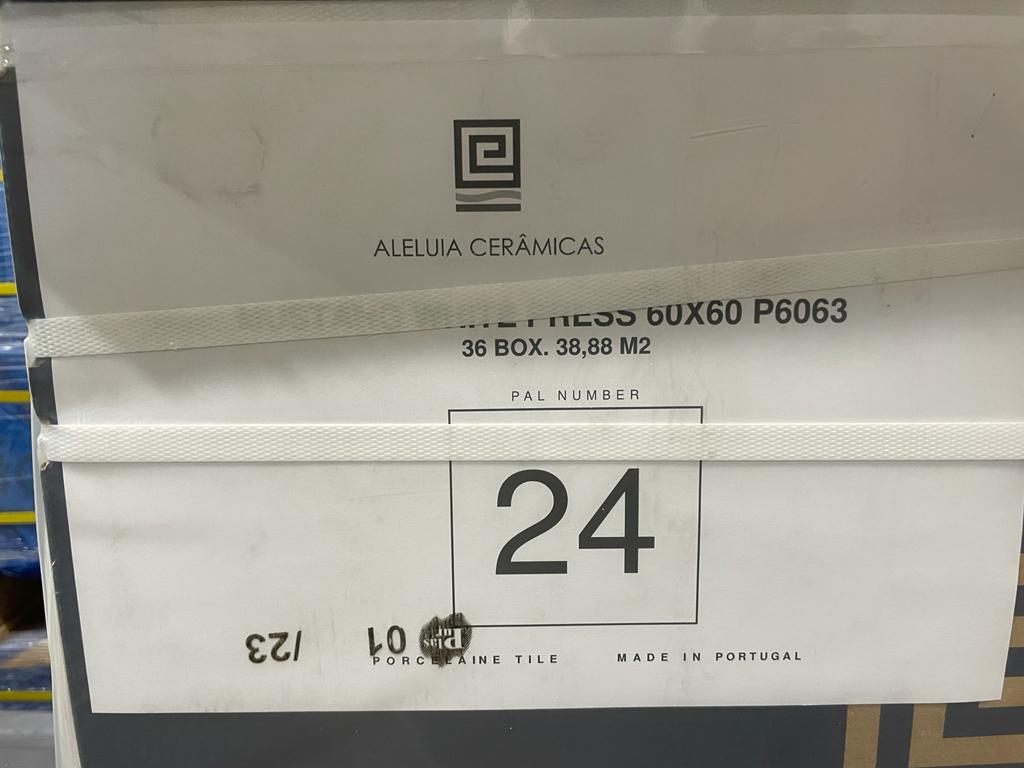 Porcelain - 24 x 24 - Mustang White - Natural Rock Feel - Matt Rectified - Image 3