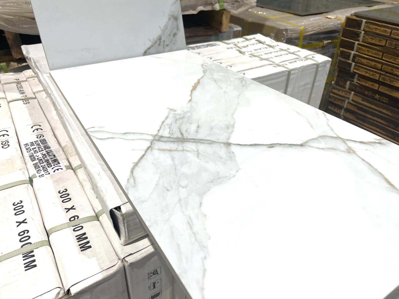 Porcelain Tile - 12 x 24 - Calcatta White - Polish Finish - Aria Vici - Image 2