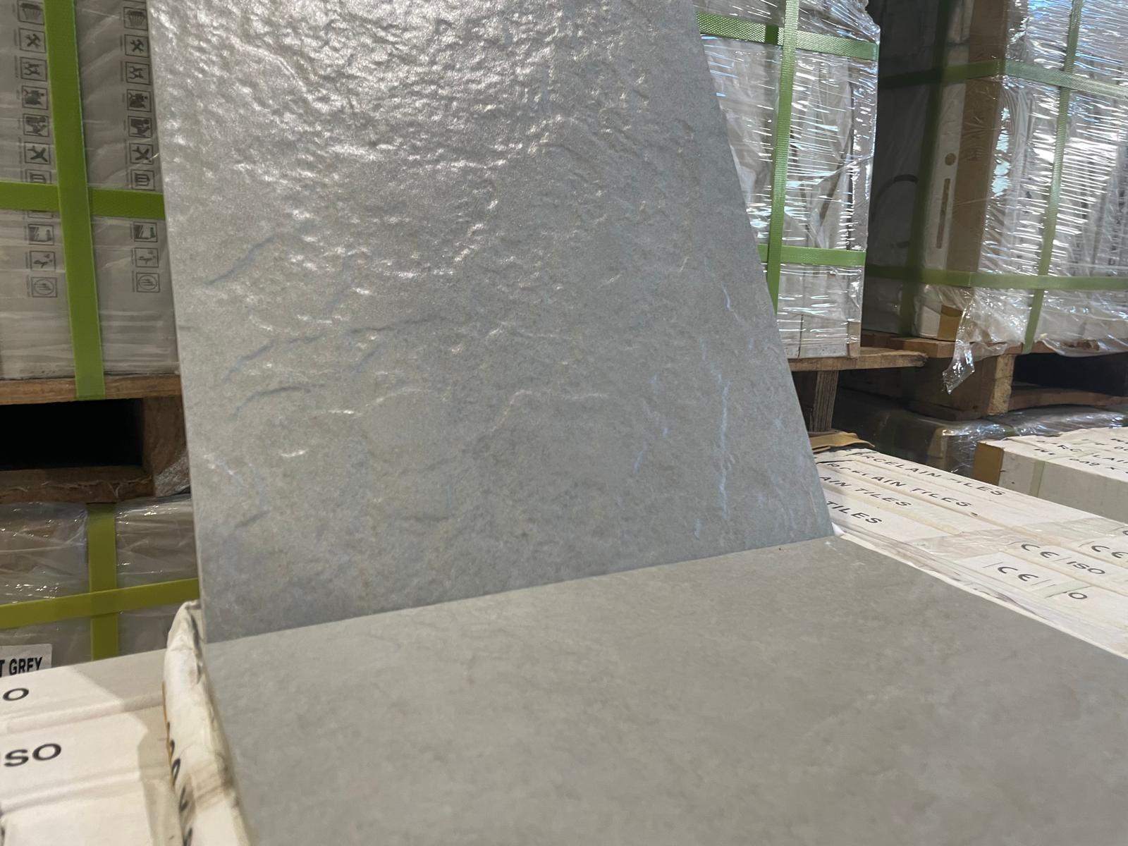 Porcelain Tile - 12 x 24 - Loft Light Grey - Matt Slate Punch Ultra Mat R11 - Aria Vici - Image 2