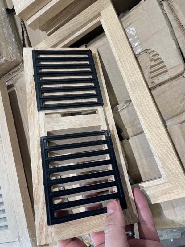 Unfinished White Oak Air Vent - 4 x 10, 5/8" Thick - Premontex - Image 2