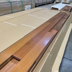 Hardwood – Jatoba Brazilian Cherry – 3 1/4 x 3/4″ – Natural – Select – Satin Finish