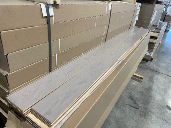 Hardwood - Red Oak - Stone Grey - 4 1/4 x 3/4" - Mat Finish - Collection by Lauzon