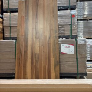 Hardwood – Brazilian Tigerwood Muiracatiara -Natural – 3 1/4 x 3/4″ – Select and Better – Satin