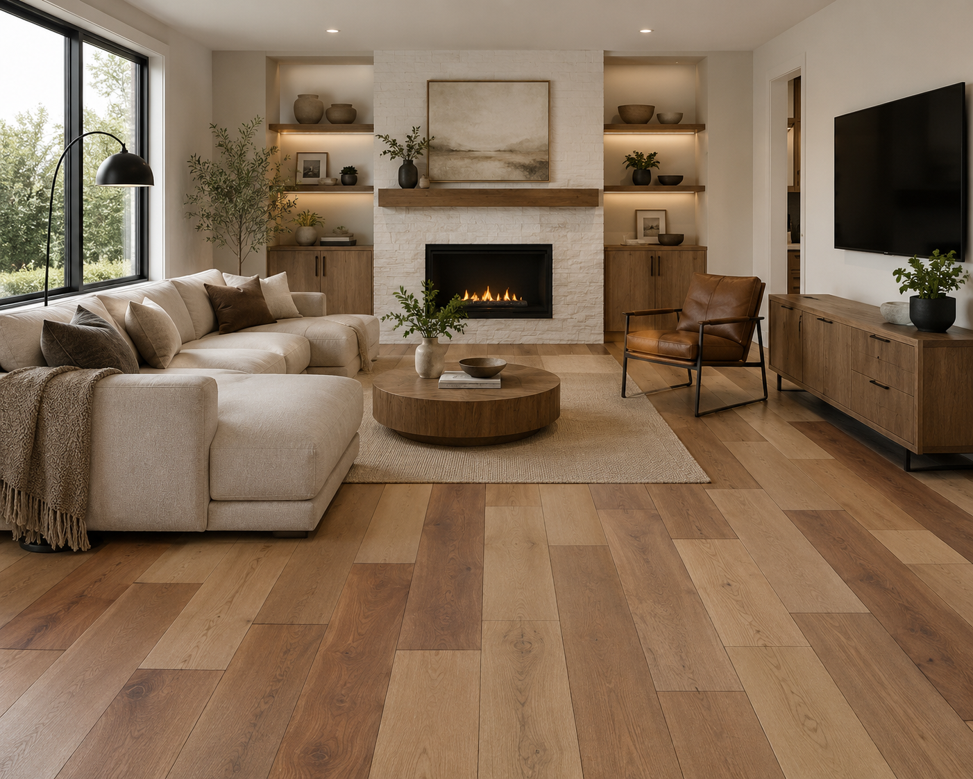 Hardwood - Birch - 4" 1/4 x 3/4" - Rural - Sahara - Mat Finish - Image 3