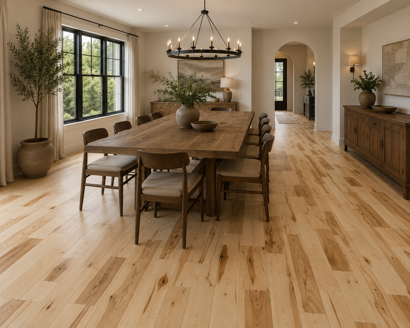 Hardwood - Maple - 2" 1/4 x 3/4" - Rustic - Natural - Mat Finish - Image 3