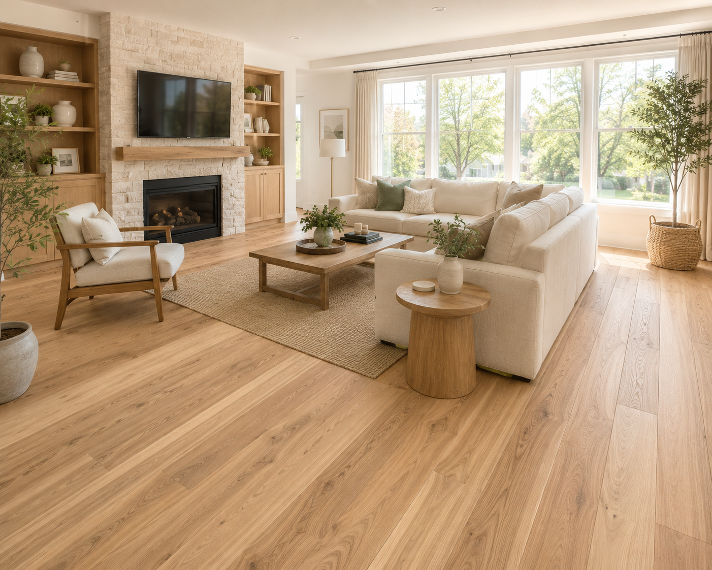 Engineered - White Oak - 6" x 9/16 - 3mm Wear layer - Pacific Premium - Naked - Brushed - Image 3
