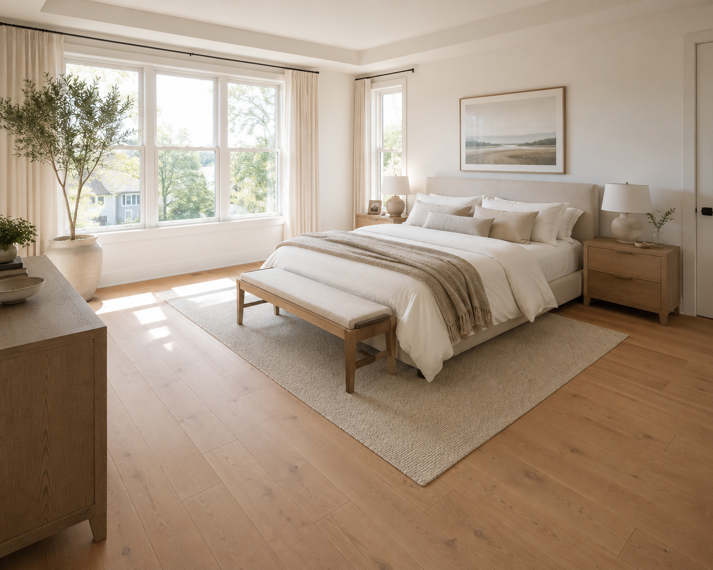 Engineered - White Oak - 7.5" x 5/8 - 4mm Wear layer - Pacific Premium - Prada - Mat - Image 2