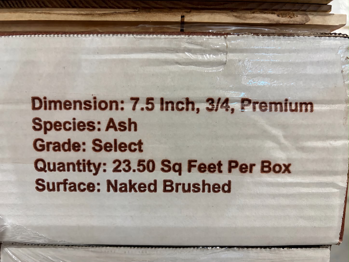 Engineered - Ash - 7 1/2 x 3/4" - Select - Naked Brushed - Matt - Image 5