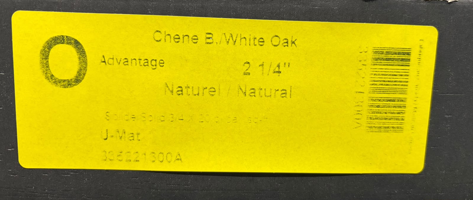 Hardwood - White Oak - 2 1/4 x 3/4 - Advantage - Natural - Matt - Image 4