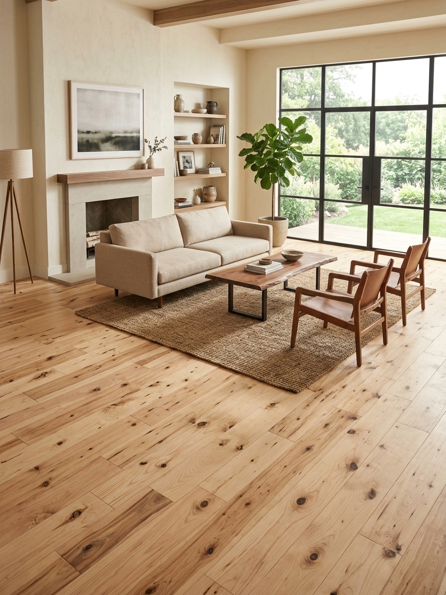 Hardwood - Maple - 4 1/4 x 3/4 - Rustic - Naked - Matt - Image 3