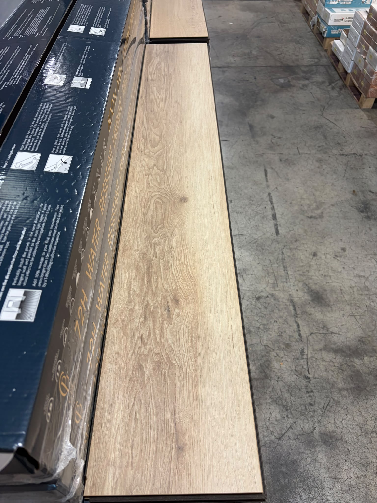 Laminate Jumbo Plank - 12mm - 9 inch x 5 feet long - AC5 - 72 hours Water Resistant - Model 0422 - Image 2