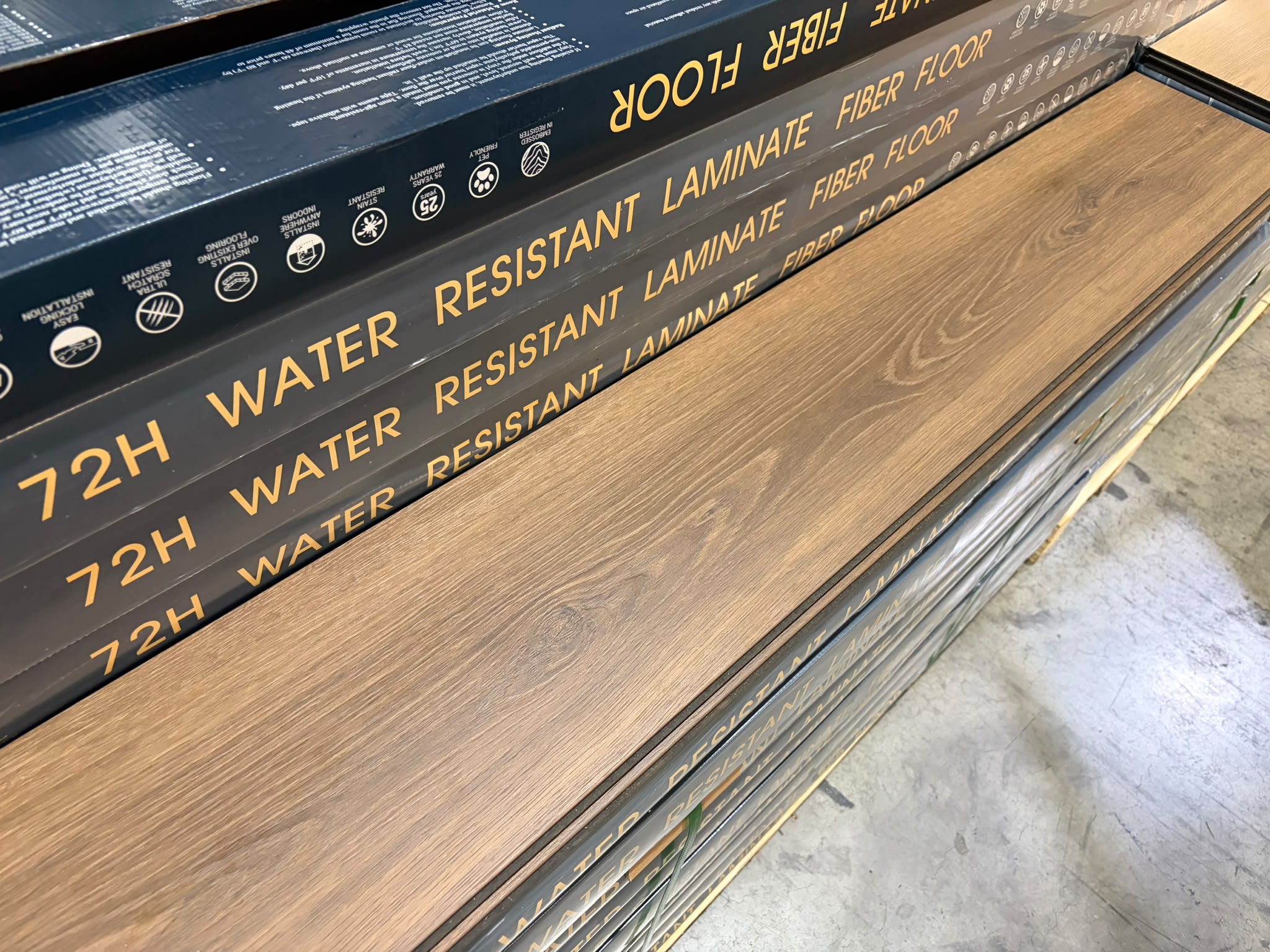 Laminate Jumbo Plank - 12mm - 9 inch x 5 feet long - AC5 - 72 hours Water Resistant - Model 2703
